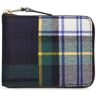 COMME DES GARÇONS WALLET Portafoglio Tartan Patchwork Con Zip Green Tartan 01