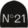 N°21 Cappello Beanie In Misto Lana A Intarsio Nero II - III