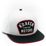 Rokker Motors Patch Snapback Cap Nero Bianco unica taglia