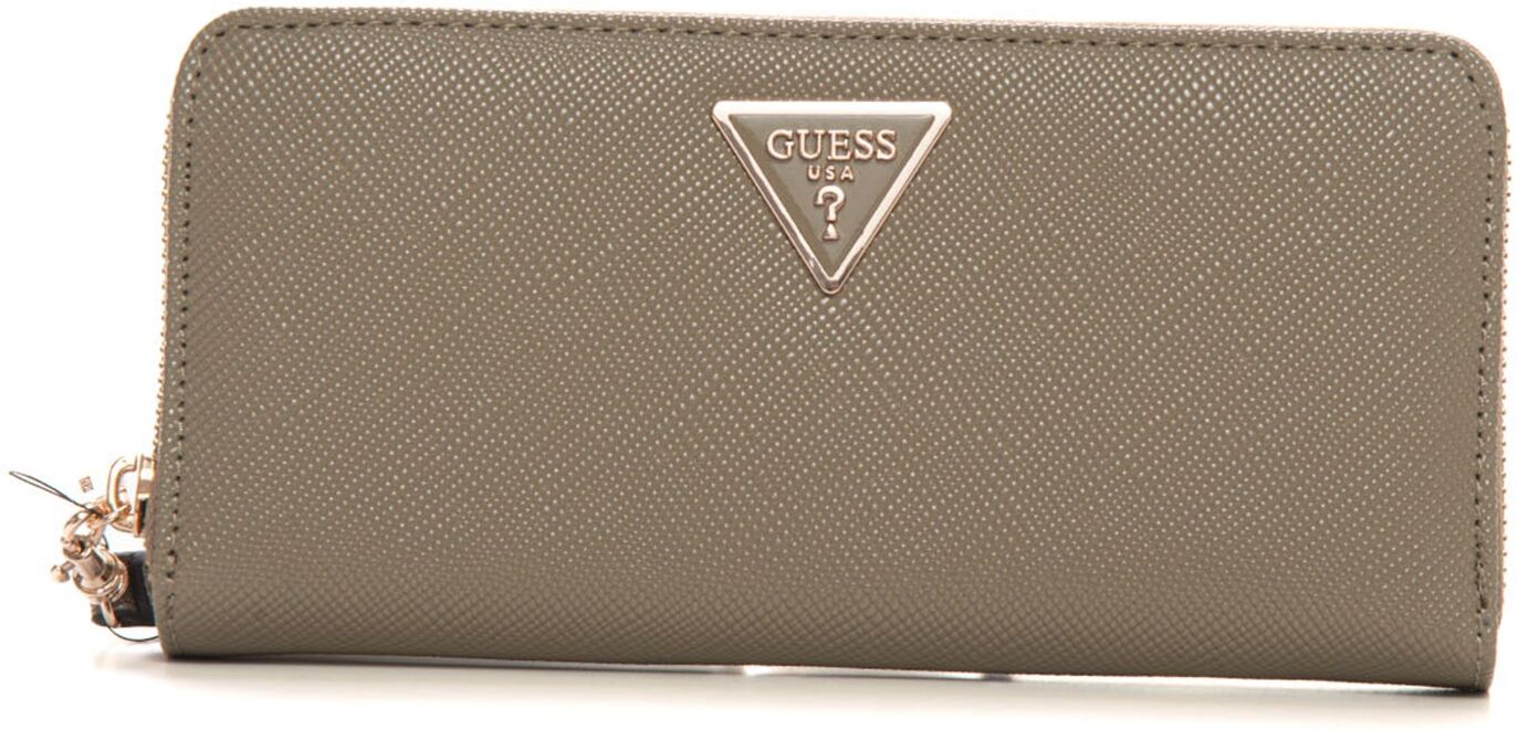 Guess Portafoglio zip around Laurel large Verde Donna UNI