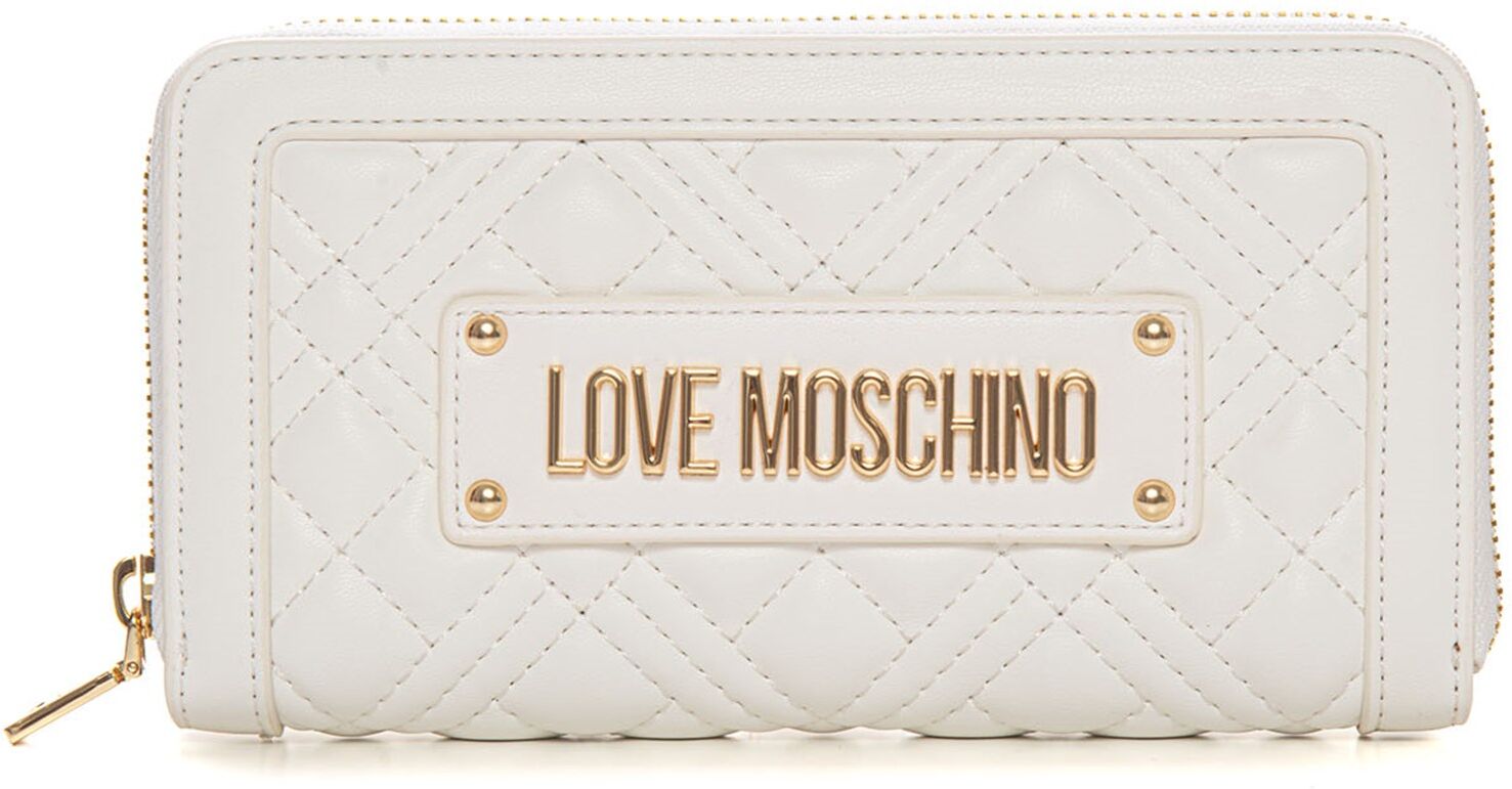 Love Moschino Portafoglio zip around Bianco Donna UNI