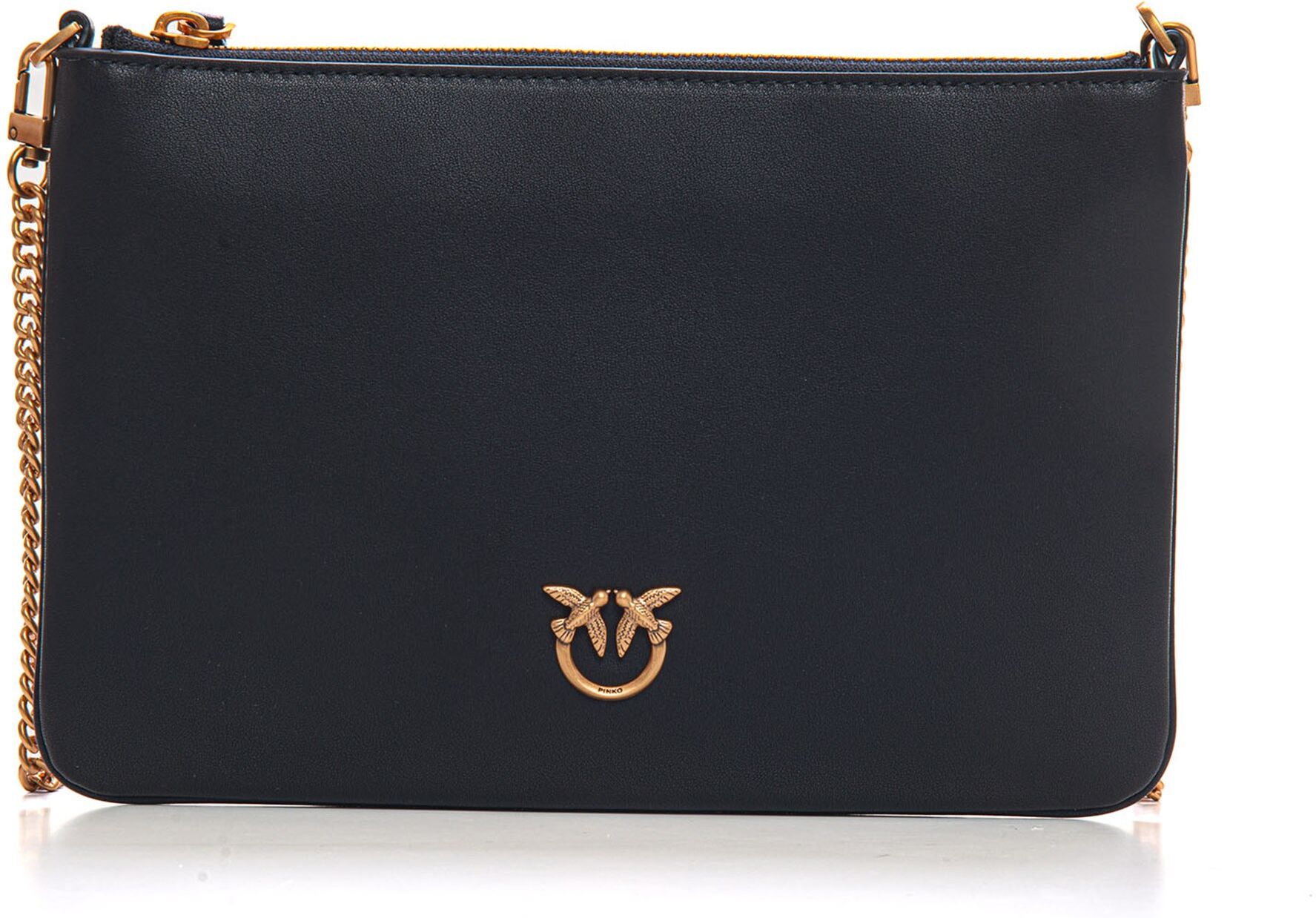 Pinko Pochette in pelle Flat Nero Donna UNI