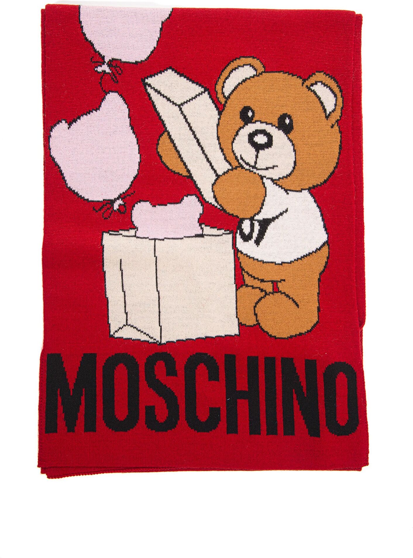 Moschino Sciarpa Rosso Donna UNI