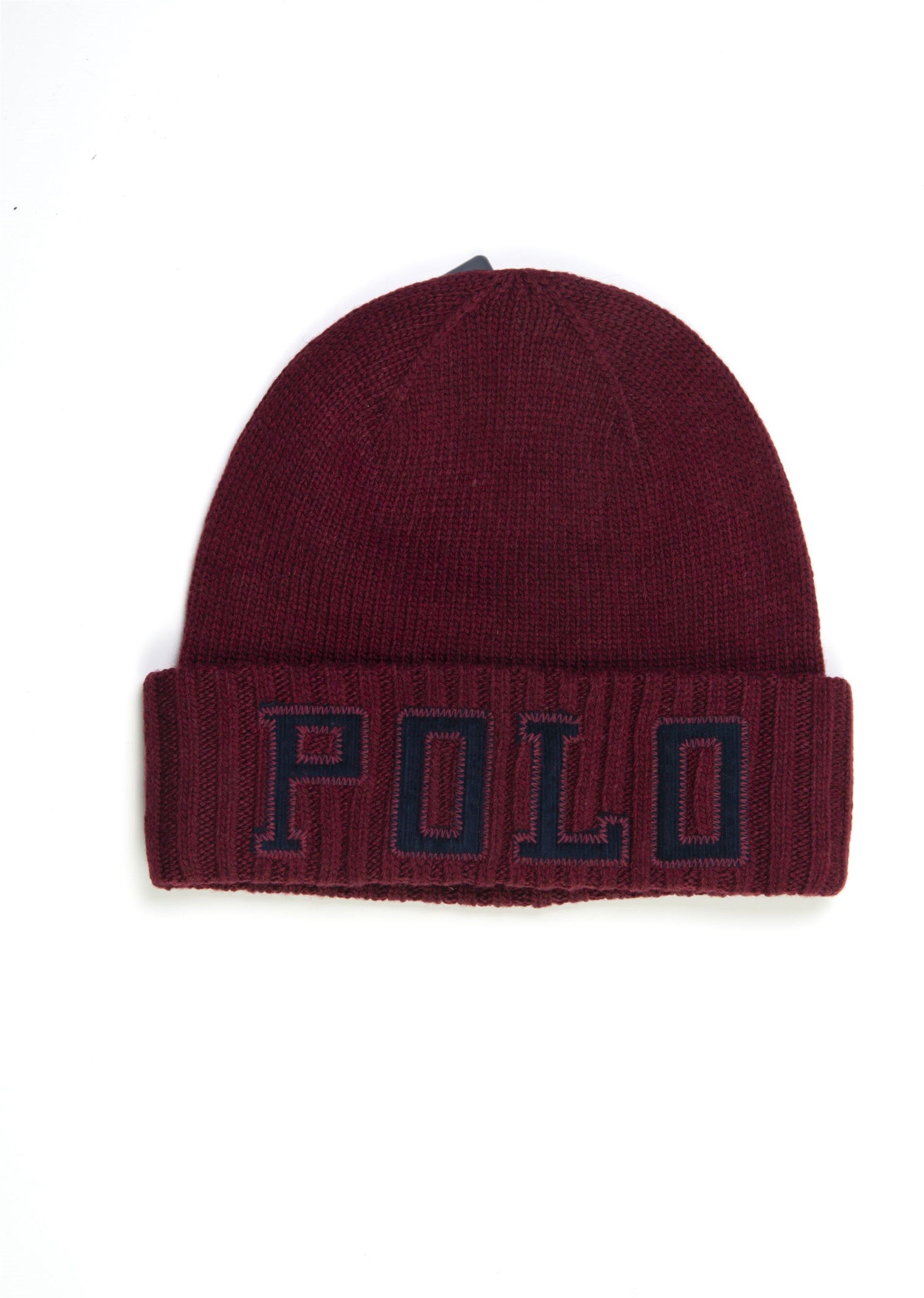 Ralph Lauren Cappello in maglia Bordeau Uomo UNI