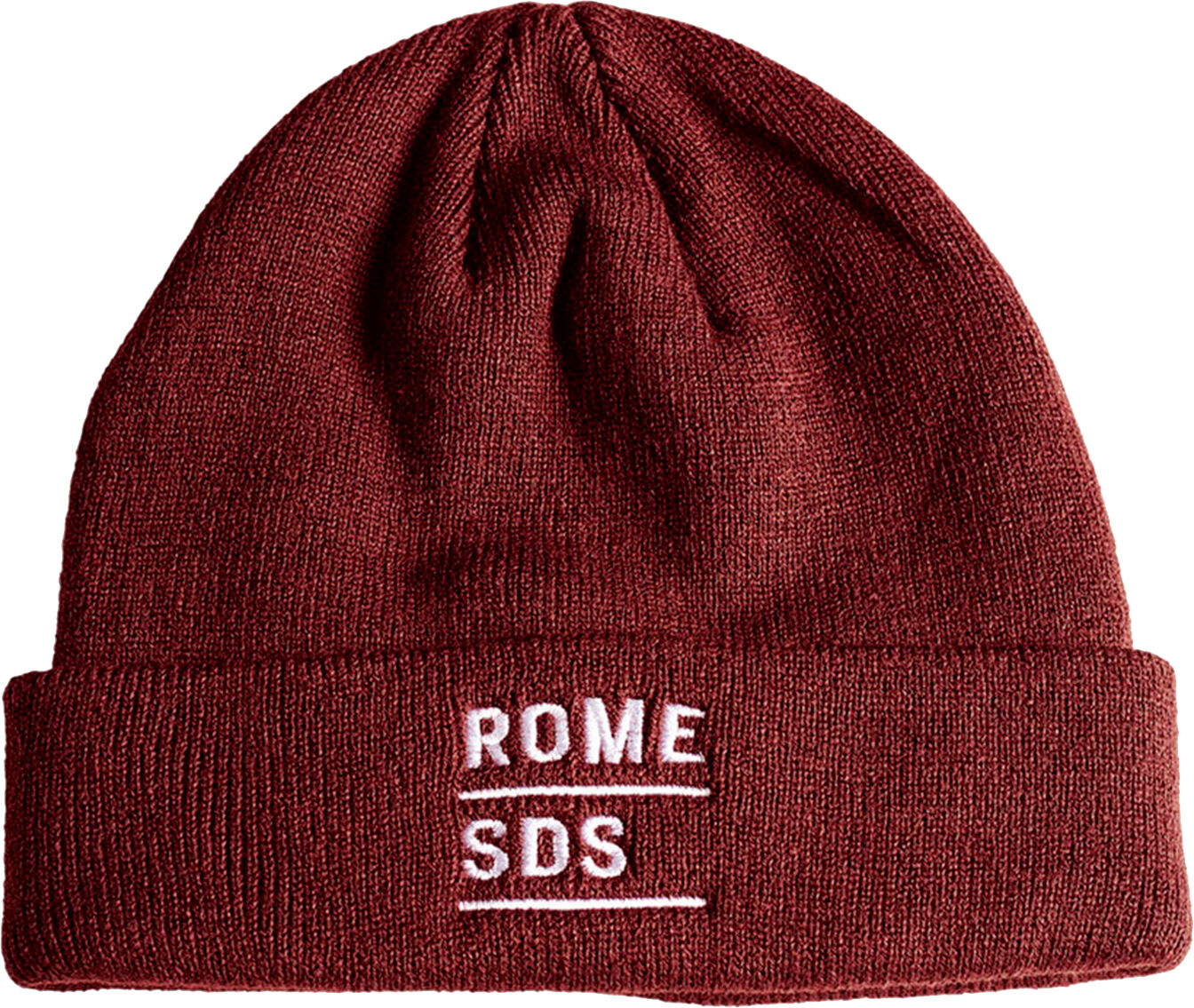 ROME STACKED BEANIE BURGUNDY One Size