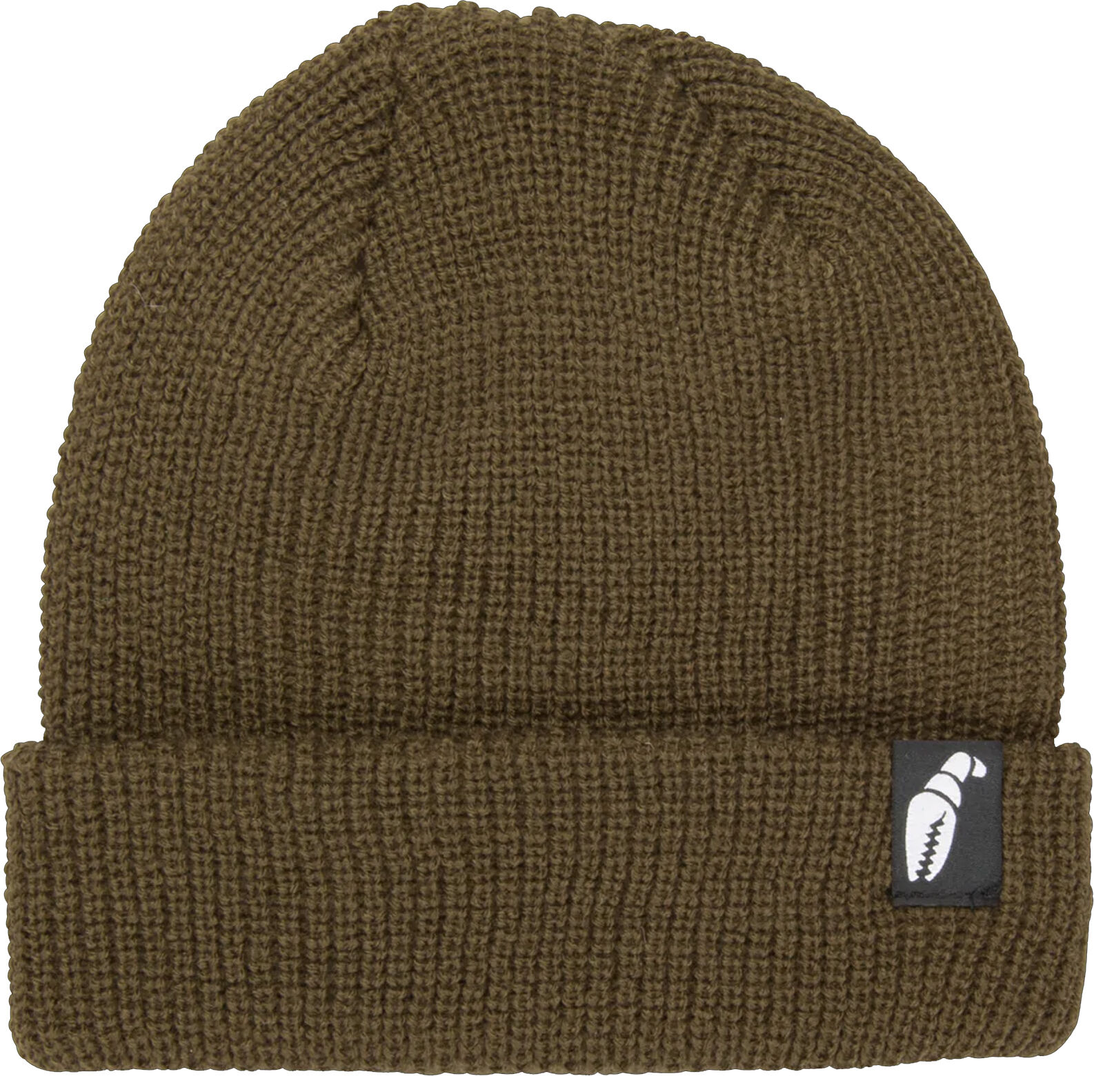 CRAB GRAB CLAW LABEL BEANIE BROWN One Size