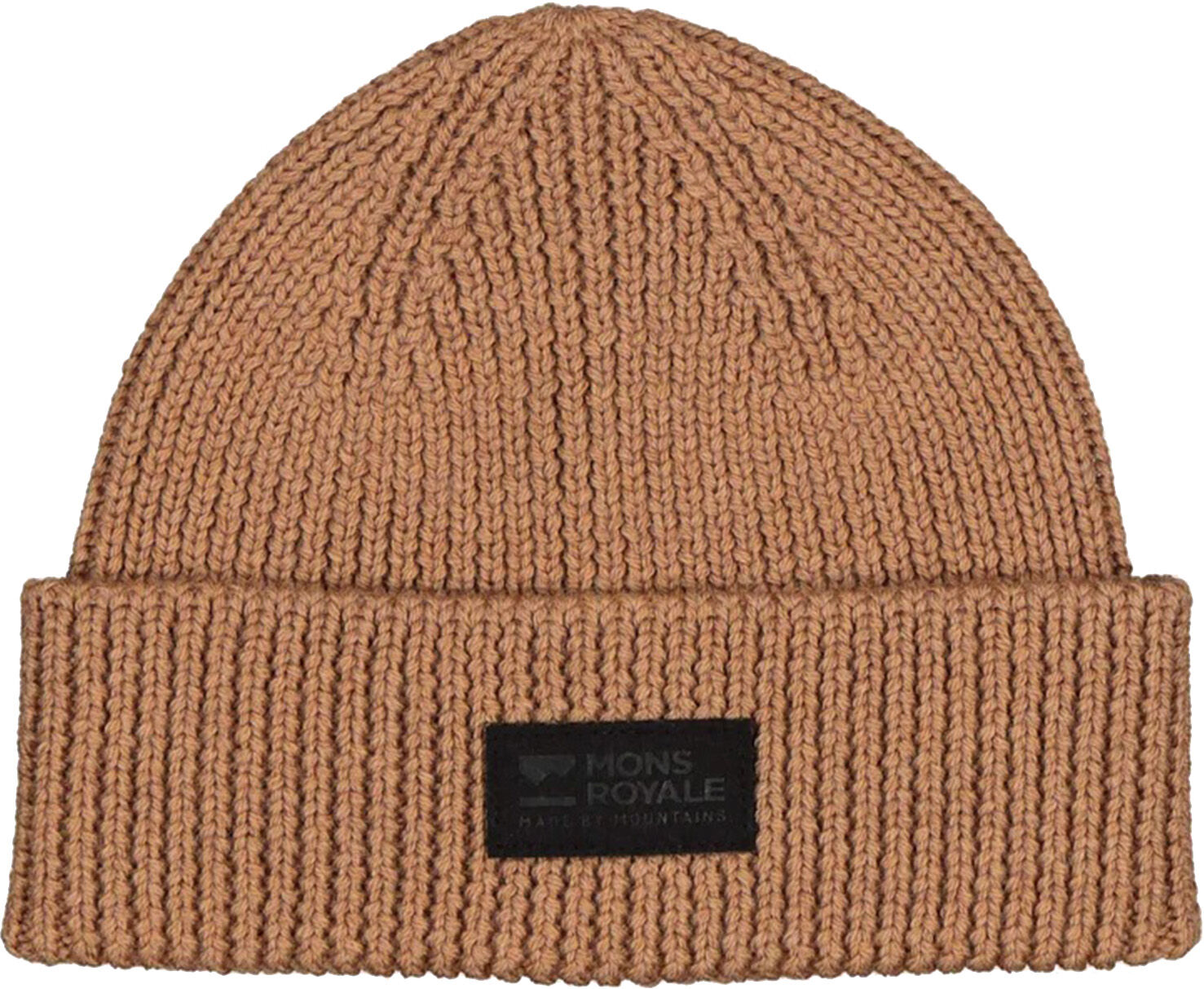 MONS ROYALE FISHERMAN MERINO BEANIE TOFFEE MARL One Size