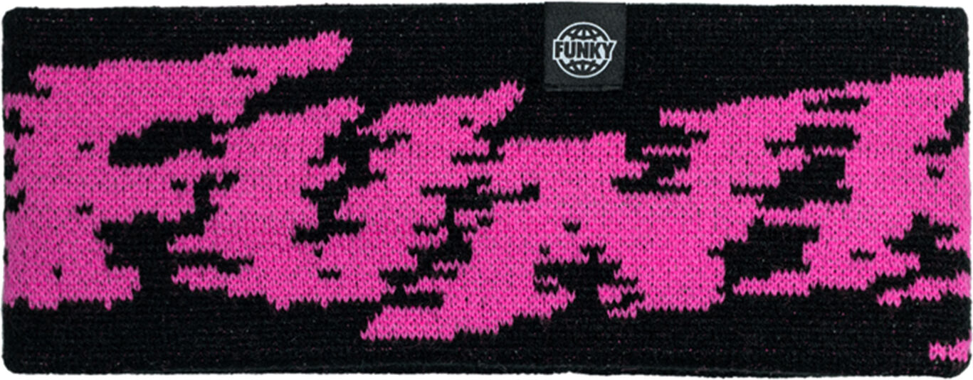 FUNKY HERITAGE HEADBAND BLACK PINK One Size