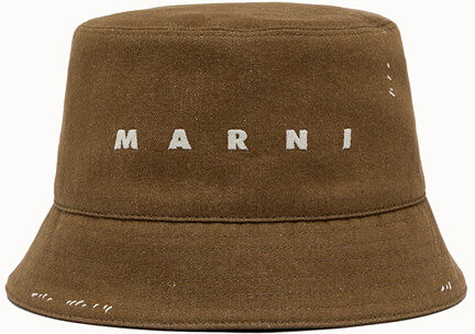 Marni cappello a cloche in cotone tinta unita