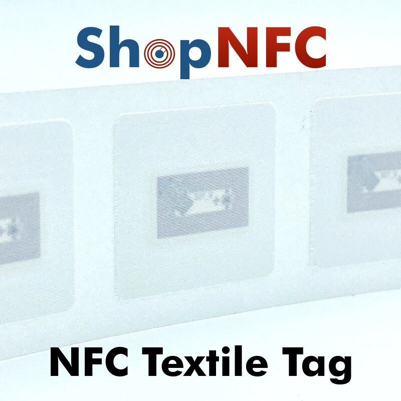 Etichetta NFC in raso NTAG213 30x30mm per superfici tessili