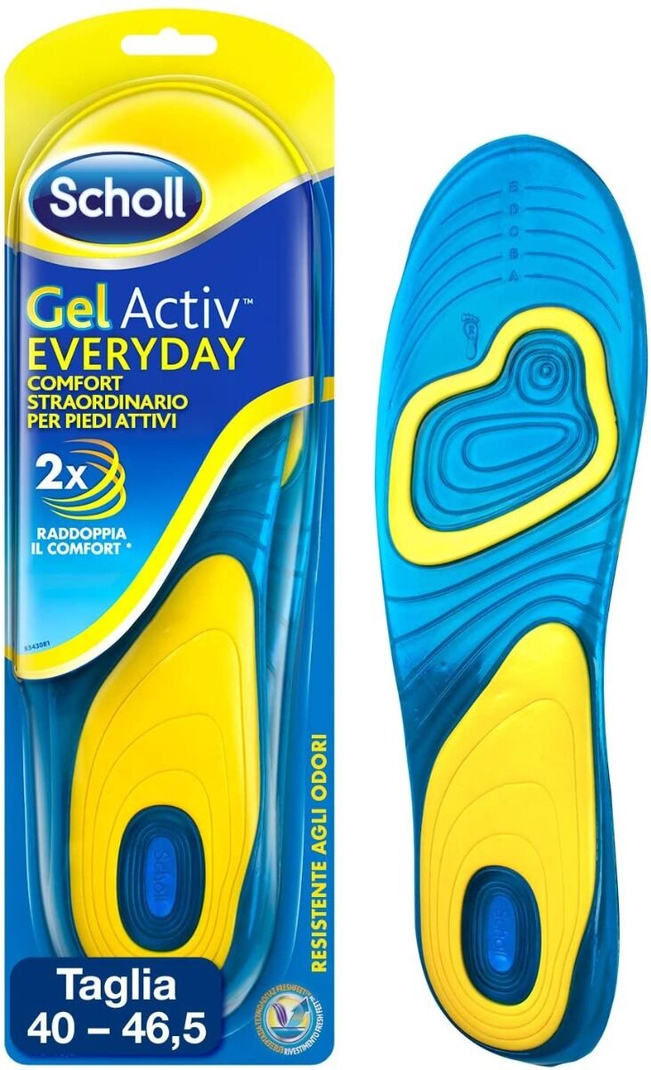 Scholl GelActiv Everyday Soletta Uomo in Gel