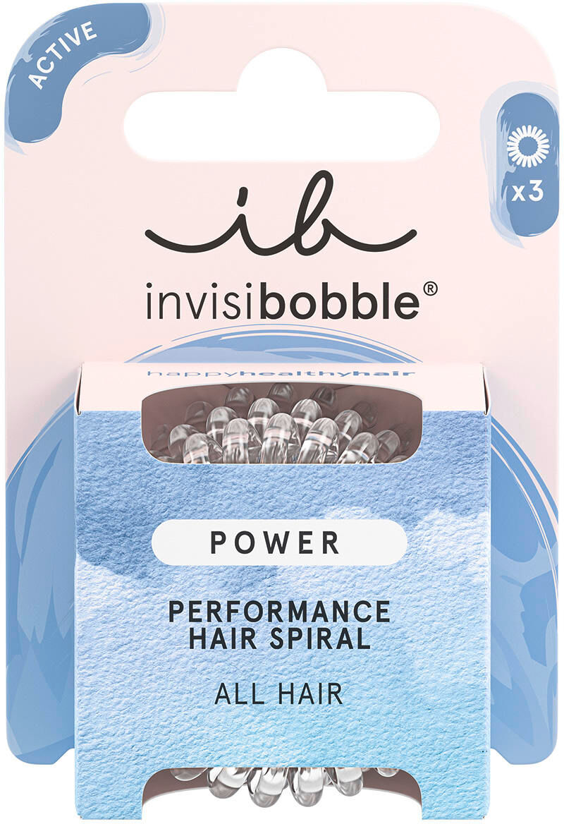 invisibobble Haargummis Power Crystal Clear, per confezione 3 pezzi