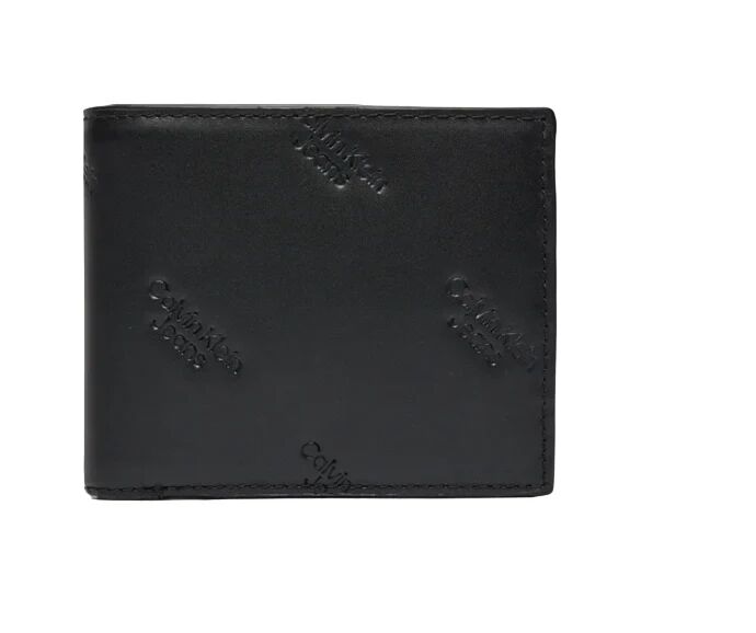 Calvin Portafoglio Uomo Art K50k511818 BLACK FLAG MONOGRAM