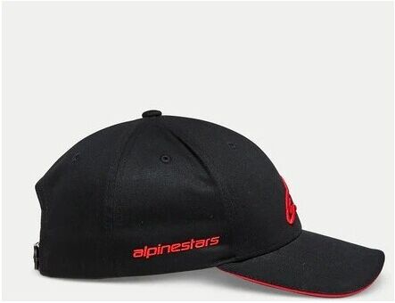 Cappellino Moto Alpinestars ROSTRUM HAT Nero Rosso taglia unica