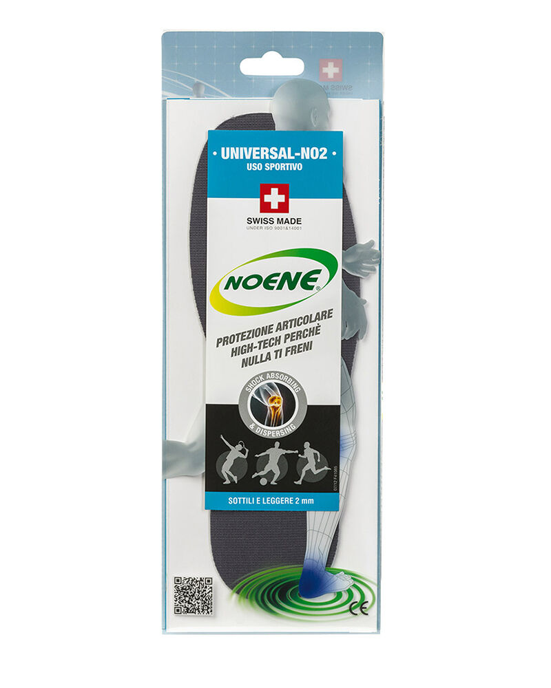 Noene Universal 2MM Solette ortopediche Insoles Plantari supporto Unisex