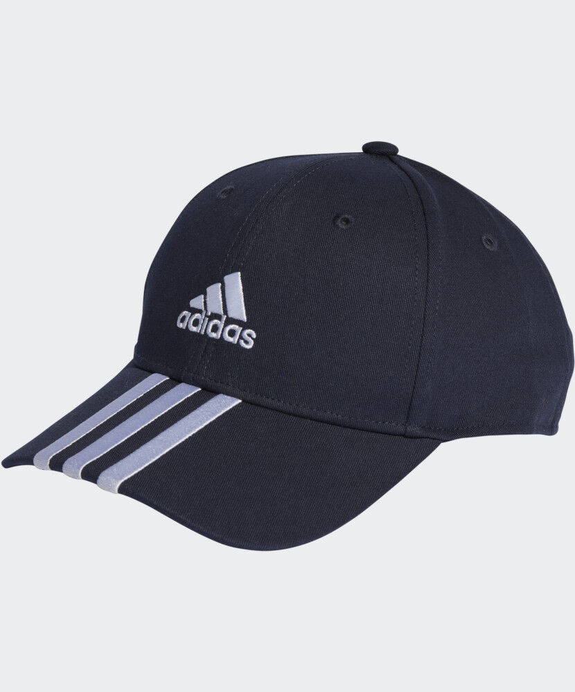 adidas Cappello Berretto Blu Baseball 3 stripes Cotone Sport e tempo libero