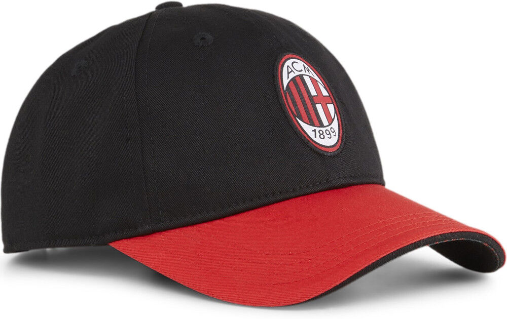 Puma Ac Milan Cappello Berretto Nero Baseball Fan Cotone 2024 Tempo Libero