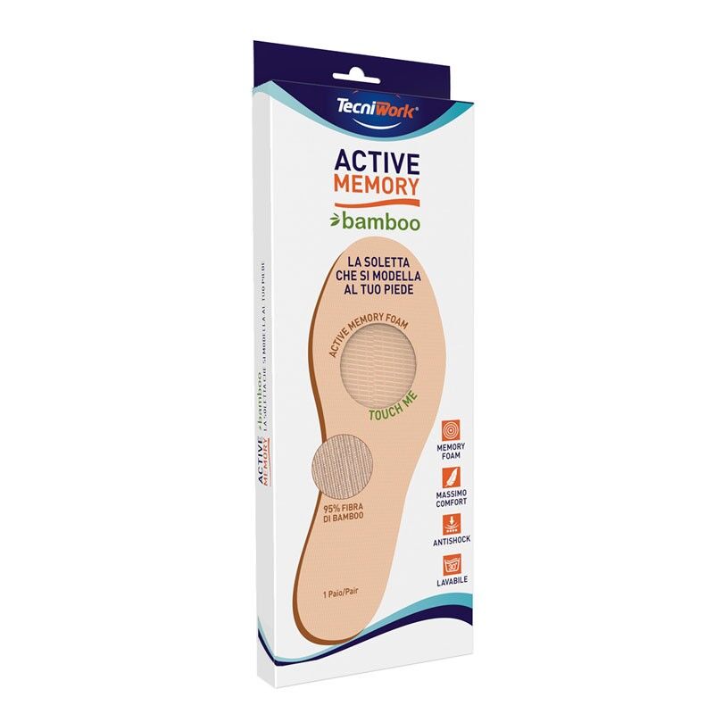 Tecniwork spa Active Memory Soletta Bamboo N. 35, 1 Paio