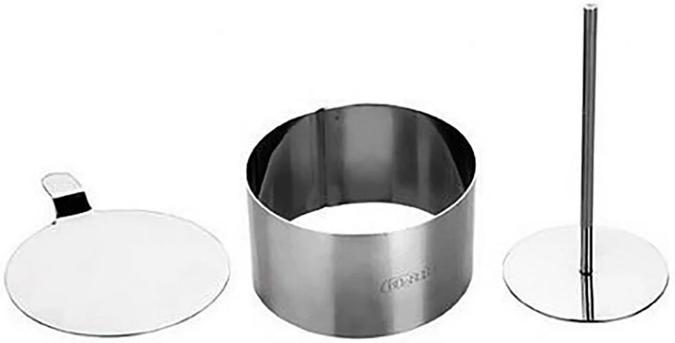 IBILI Set 3 pz anello da cucina/base/pressa, grigio