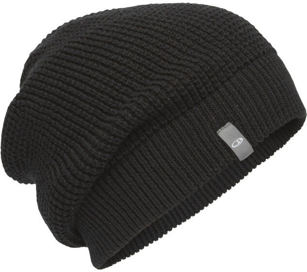 Icebreaker Feadan Slouch Beanie - cappello Black One size