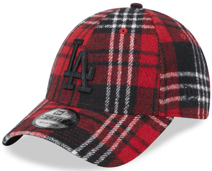 New Era Cap Check 9FORTY® LA Dodgers - cappellino Red/Black