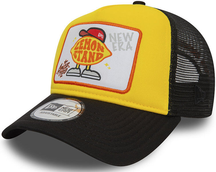 New Era Cap Trucker Patch - cappellino Yellow/Black OSFM