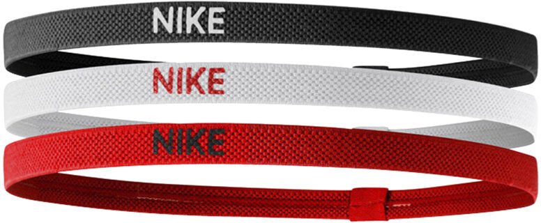 Nike Elastic 2.0 - fasce per capelli Black/White/Red