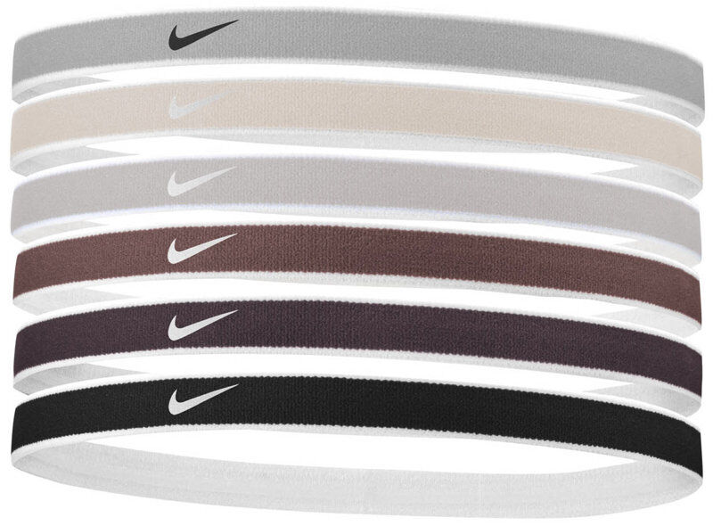 Nike Jacquard 2.0 x 6 - fasce per capelli Grey/Brown/Black