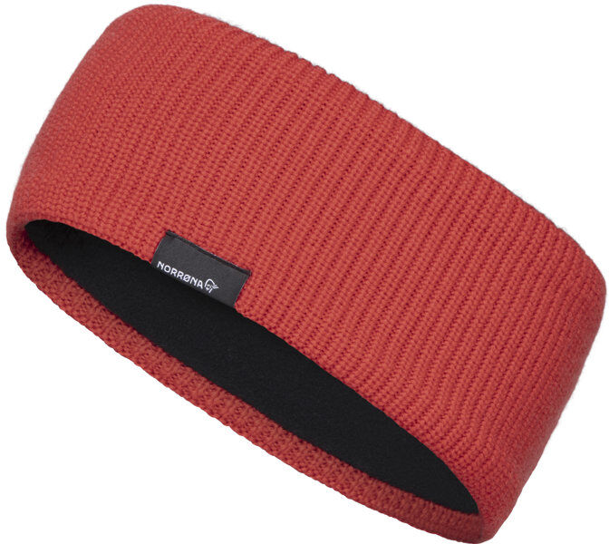 Norrona /29 heavy merinoUll - fascia paraorecchie Red