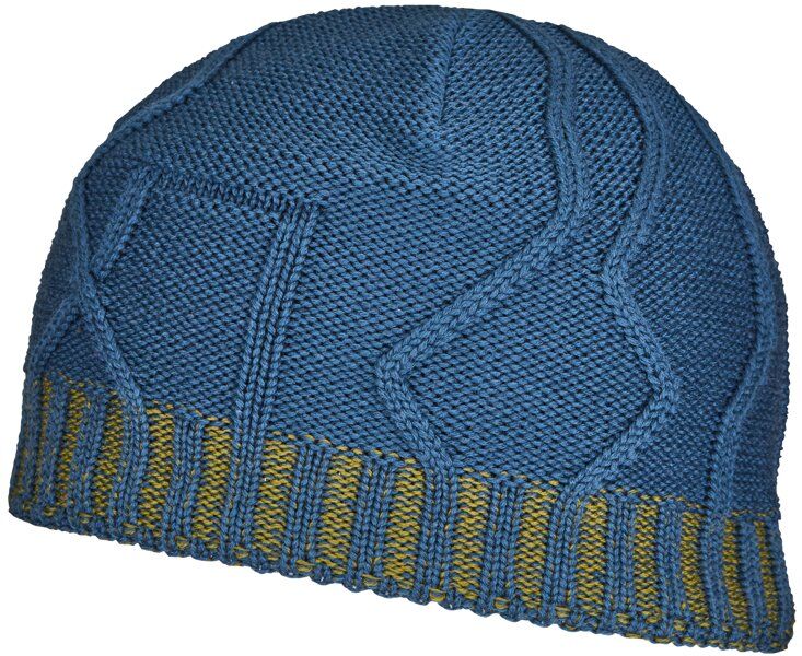 Ortovox Merino Tangram Knit - berretto Blue/Green