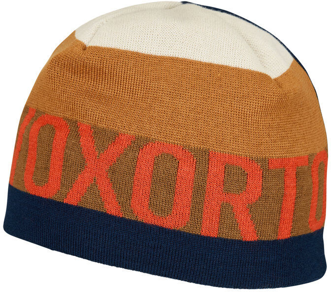 Ortovox Patchwork - berretto Orange/Dark Blue