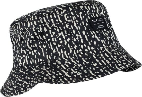 Salewa Puez Hemp Brimmed Print - cappellino Black/White 60