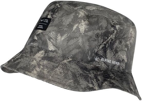 Salewa Puez Hemp Brimmed Print - cappellino Dark Grey 58