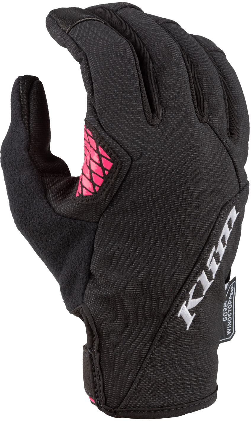 KLIM Guanti Snow Donna  Versa Nero-Knockout Rosa