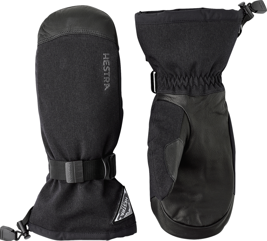 Hestra Guanti  Powder Gauntlet Mitt Neri