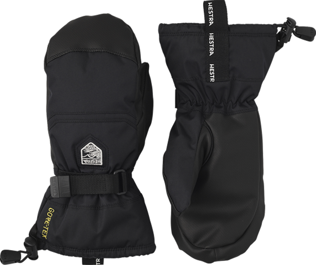 Hestra Guanti Bambino  Gauntlet Gore-Tex Mitten Neri