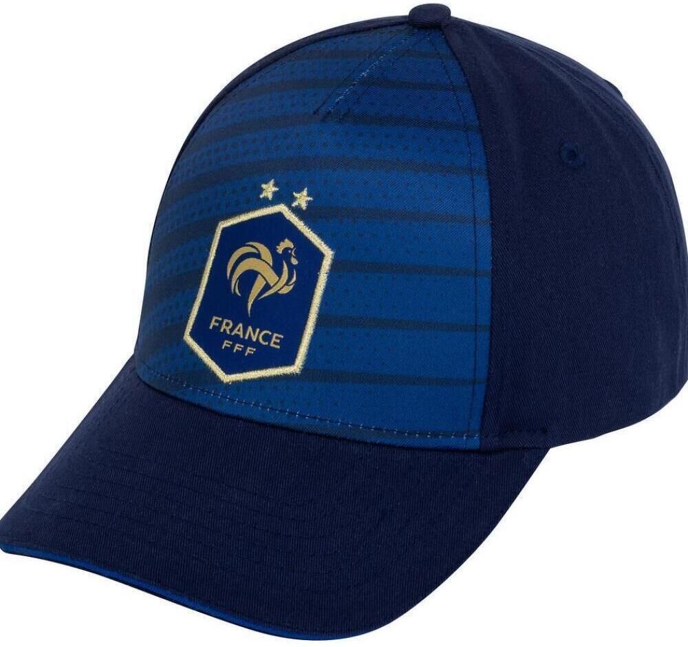 Fff Cappellino De L'Equipe De France Fan Graphic - Adulto - Tu - Blu