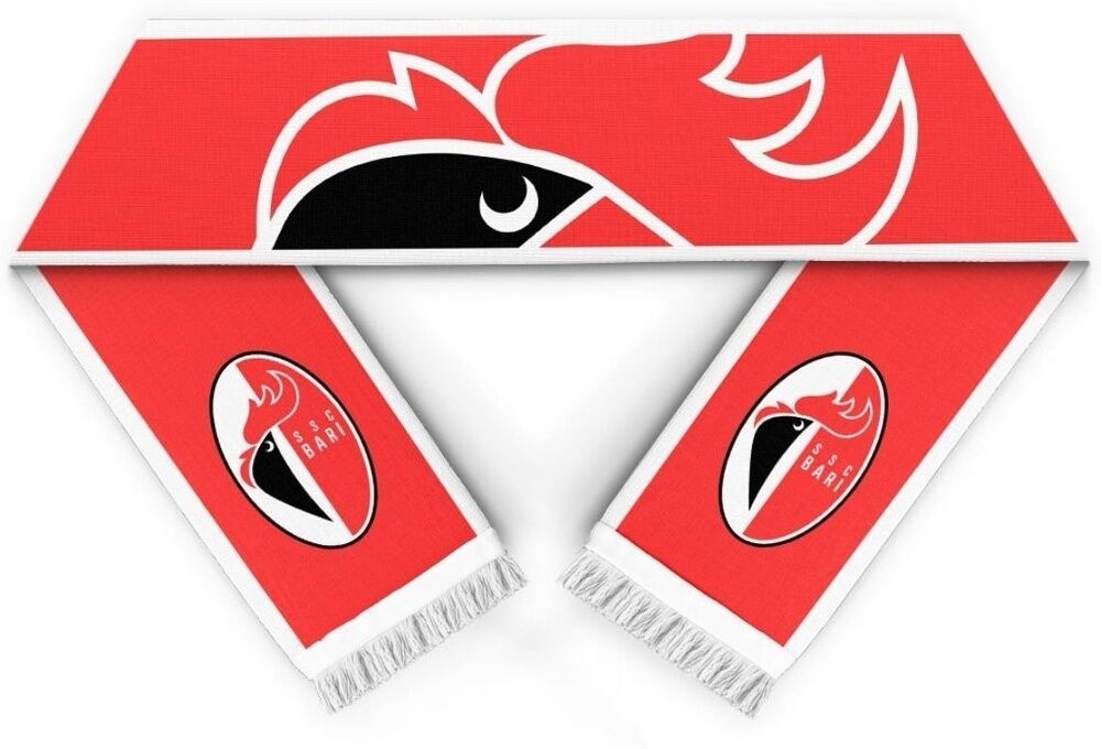 Ssc Bari Sciarpa Big Logo Raso - Adulto - Tu - Rosso