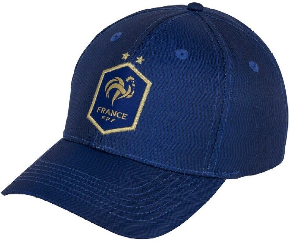 Fff Cappellino Dell'Equipe De France Fan Logo - Adulto - Junior - Blu