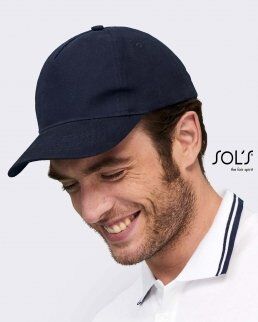 Sol's 1000 Cappellino Long Beach 5 pannelli neutro o personalizzato