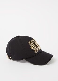 Balmain Pet met studs - Zwart