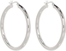 Fashionology Hollow Hoop oorringen van sterling zilver - Zilver