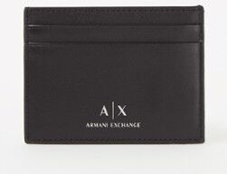 Armani Exchange Pasjeshouder van leer - Zwart