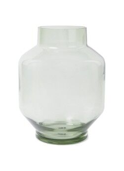HKliving Green Glass vaas L 25 cm - Groen