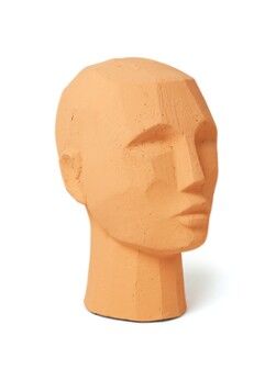 HKliving Abstract Head ornament 25 cm - Roodbruin