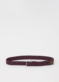 MANGO Colors elastische riem met leren details - Rood