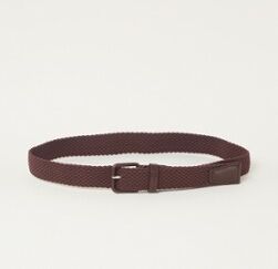 Ted Baker Albea riem met leren details - Brons