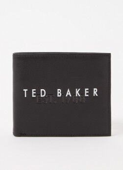 Ted Baker Shaun portemonnee van leer - Zwart