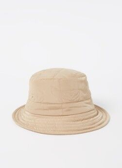 Sandro Quilted bucket hoed - Beige