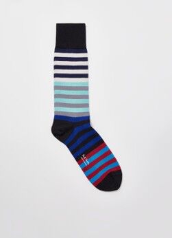 Paul Smith Timmy sokken met streepprint - Zwart